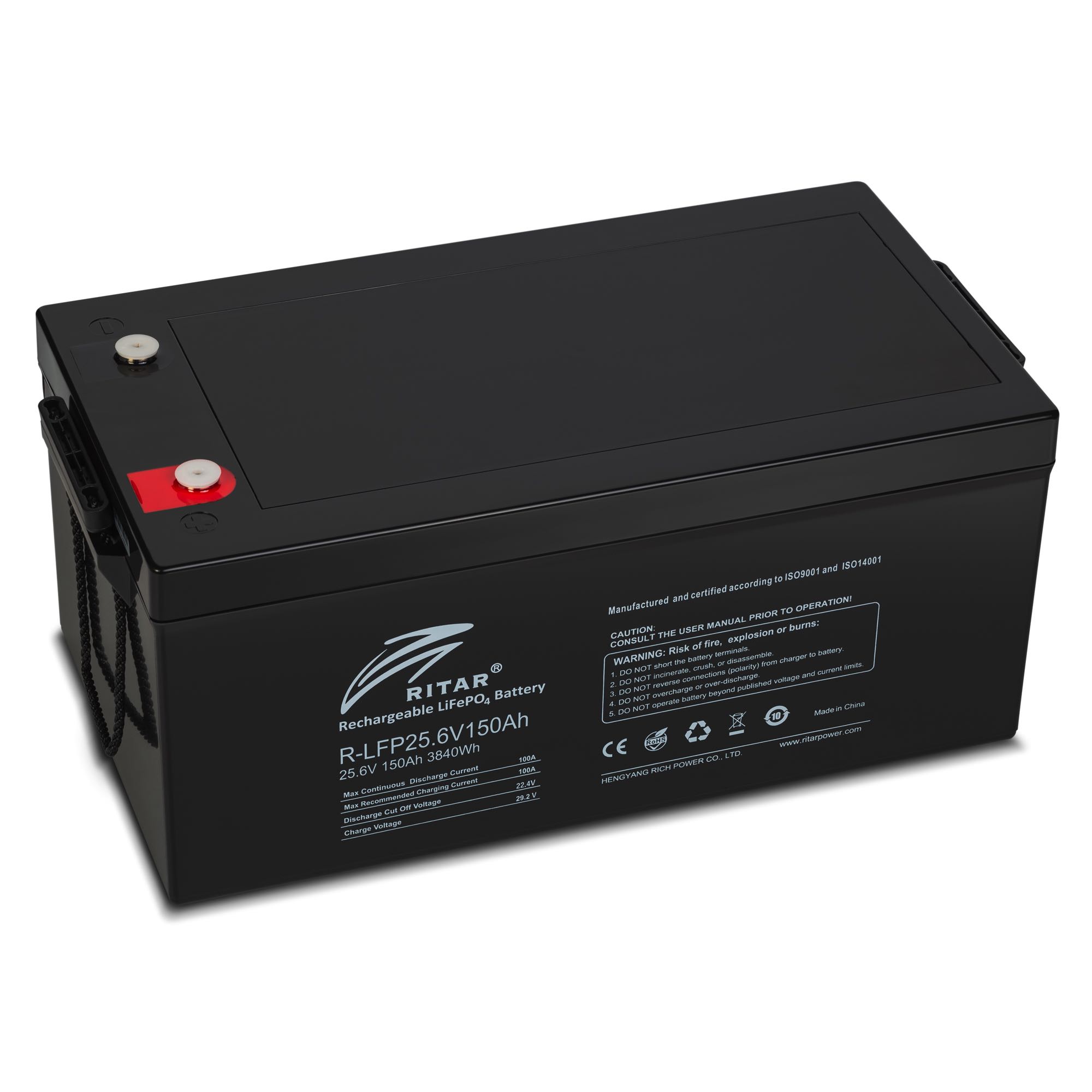 Аккумулятор Ritar 24V 150Ah 3,6 kWh LiFePO4 купить по низкой цене